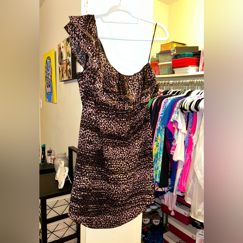 🧡🩷♦️NWT Apt.9 One Shoulder Dress🩷🧡